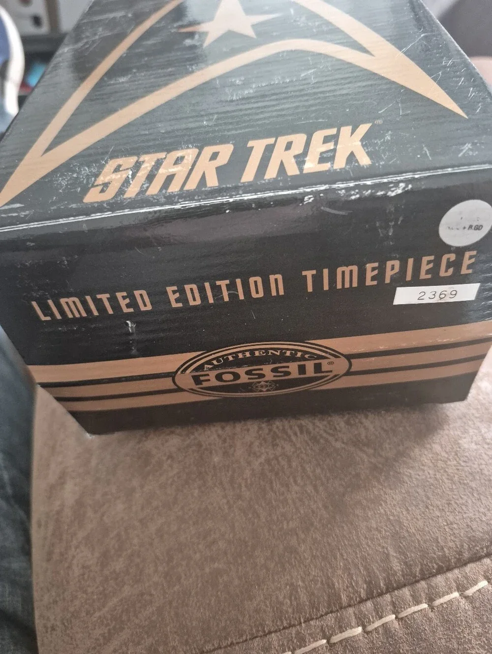 Vtg Star Trek 30th Anniversary Fossil Pocket Watch Gold Tone Chain New Battery